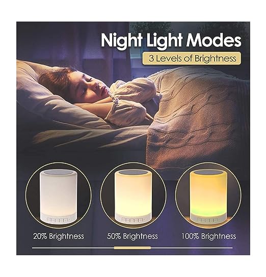 Smart Touch LAMP Speaker Wireless Night Light LED Touch Lamp Speaker with Portable Bluetooth & HiFi Speaker with Smart Colour Changing Touch Control, USB Rechargeable Smart Touch LAMP Speaker Wireless Night Light LED Touch Lamp Speaker with Portable Bluetooth & HiFi Speaker with Smart Colour Changing Touch Control, USB Rechargeable